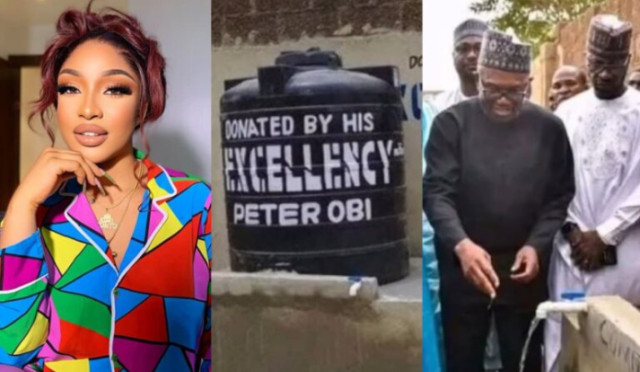 Tonto Dikeh Addresses Peter Obi on His Borehole Initiatives in Certain Northern States